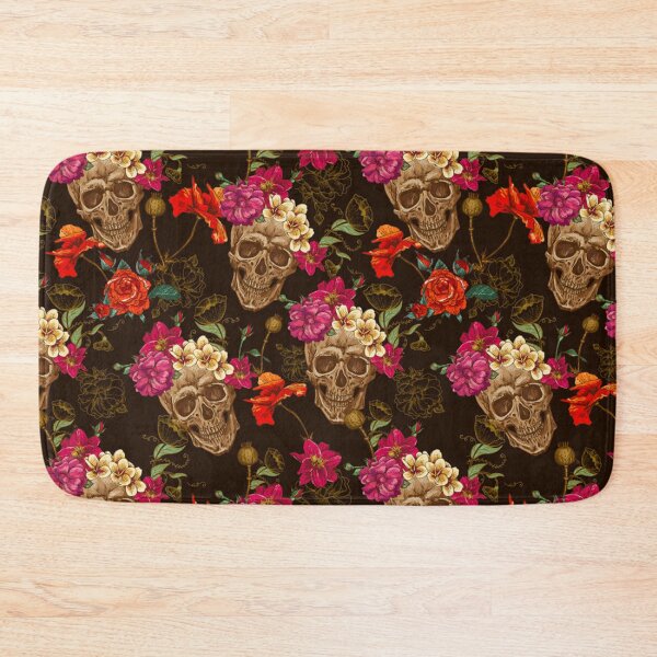 Item preview, Floral Skulls designed and sold by FantasySkyArt.