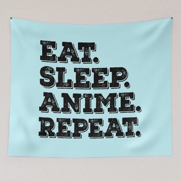 Item preview, Eat Sleep Anime Repeat - Funny Anime Lover Gift    designed and sold by meedTee.
