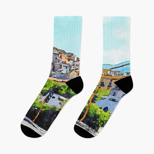 Item preview, View of the village of Scalea with traffic lights designed and sold by Giuseppe Cocco.