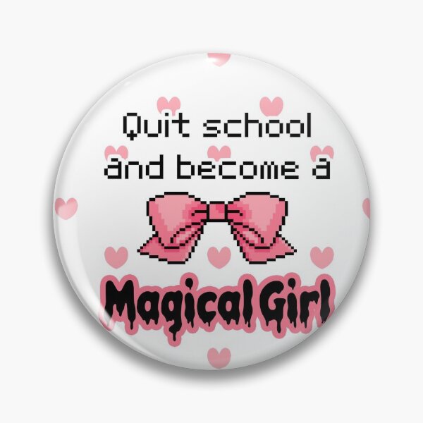 Item preview, kawaii quit school become a magical girl melty text designed and sold by hellohappy.
