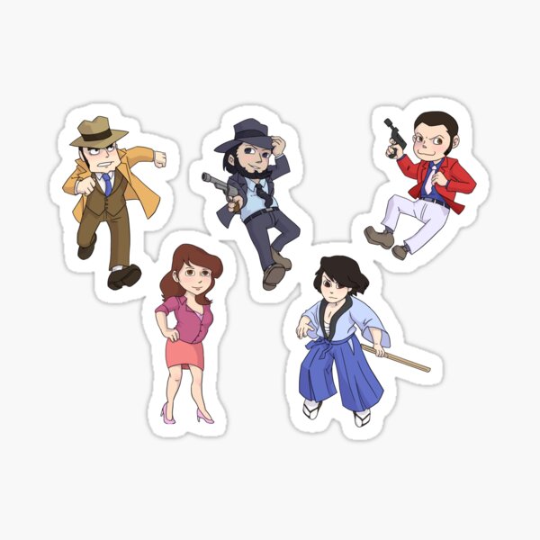 chibi gang Lupin III Sticker