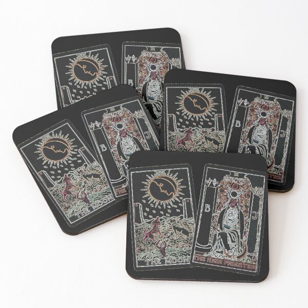 Item preview, The Moon And High Priestess Tarot designed and sold by WildandDivine.