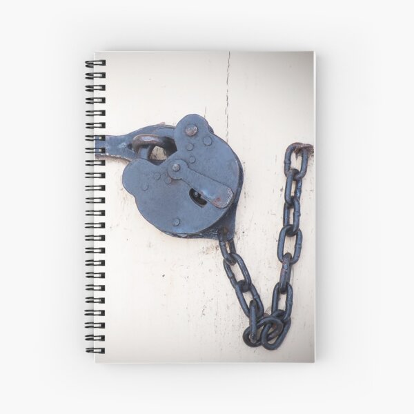 Vintage Key Holes Spiral Notebooks Redbubble - eboy padlock chain roblox