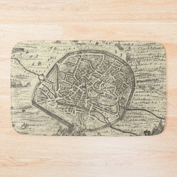 Item preview, Vintage Map of Tienen Belgium (1635) designed and sold by BravuraMedia.