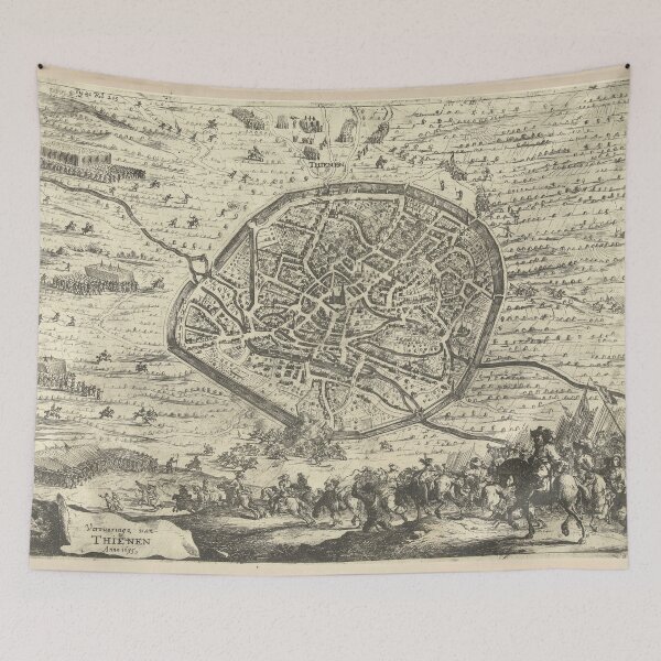 Item preview, Vintage Map of Tienen Belgium (1635) designed and sold by BravuraMedia.