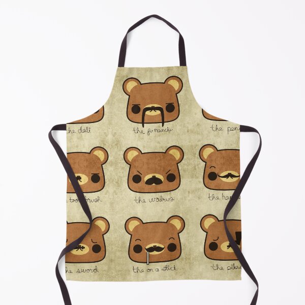 Item preview, Bear with many moustaches designed and sold by hellohappy.