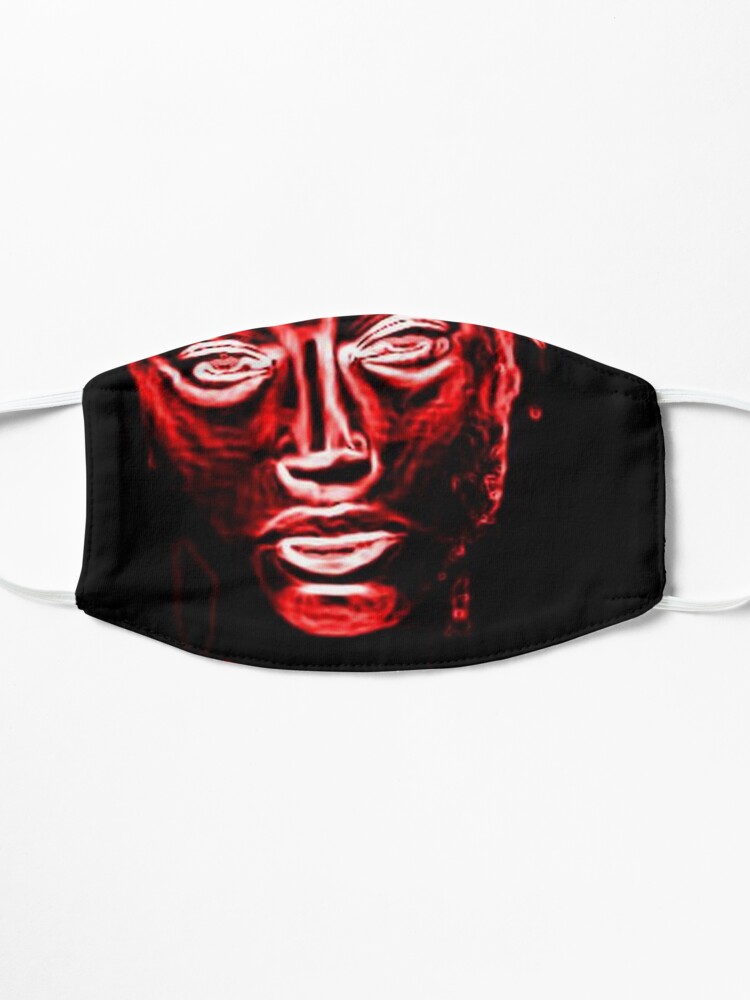 Alternate view of RED ROSE Mask