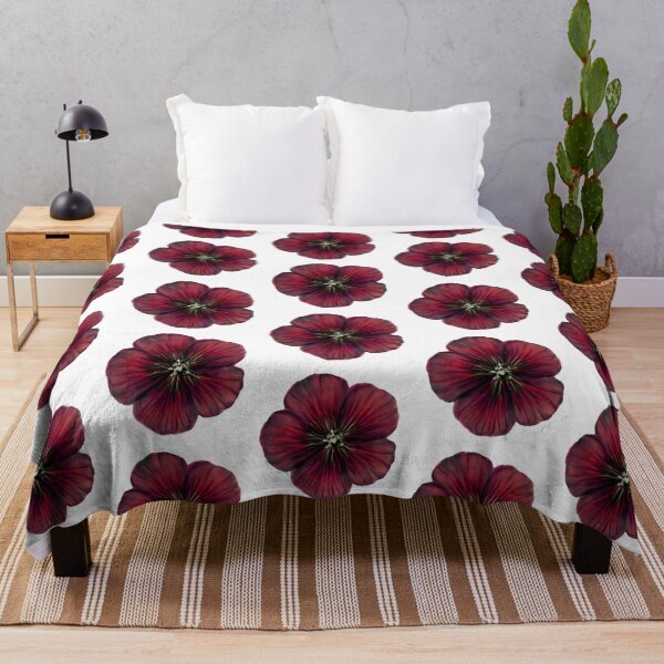 Item preview, Dark red flower blossom realistic designed and sold by PeppaThePenguin.