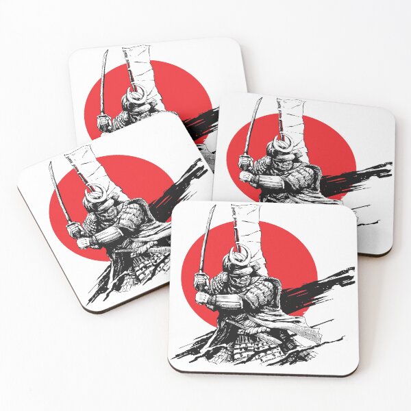 Item preview, Samurai and Japanese Flag designed and sold by Dewirumbaina.