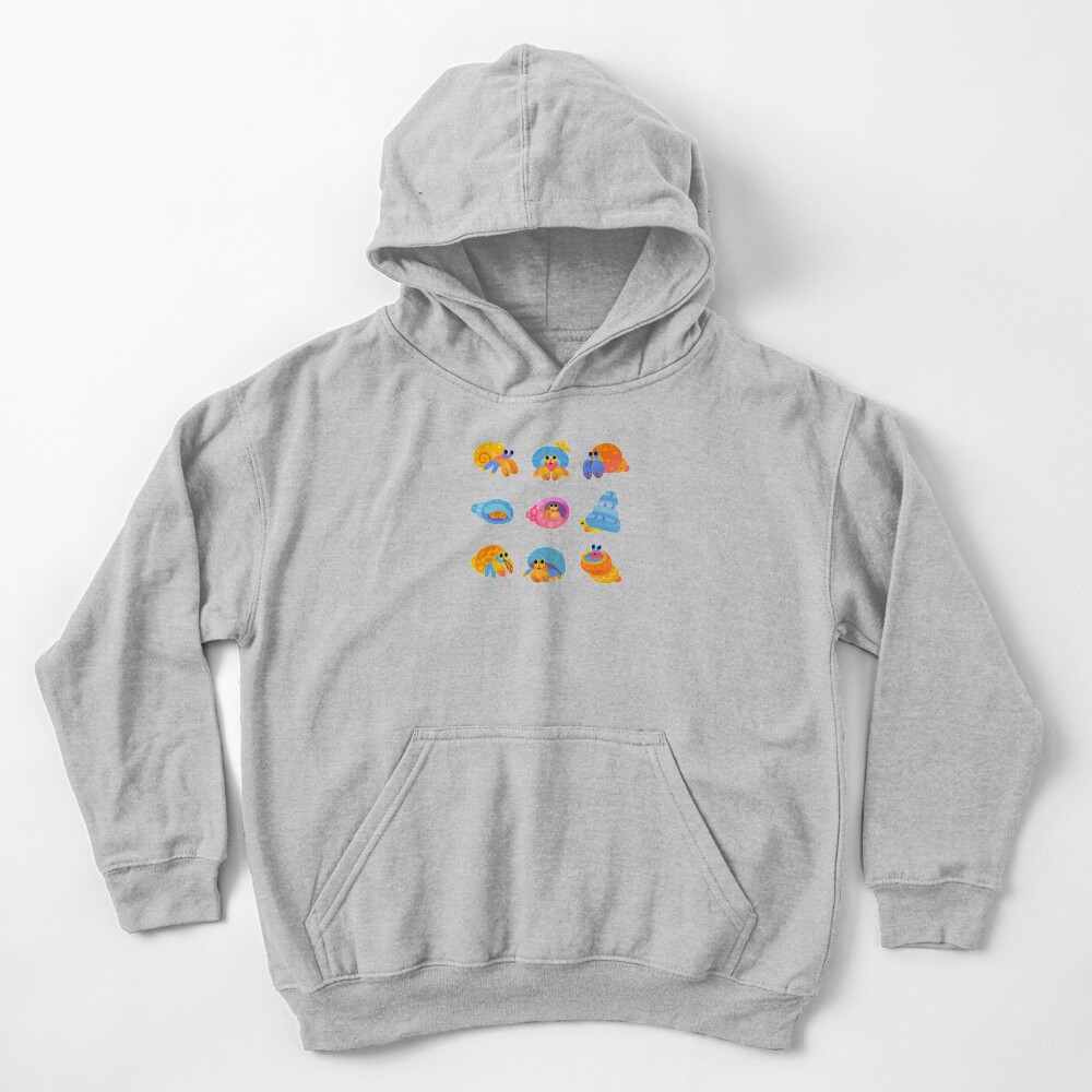 Hermit crab Kids Pullover Hoodie