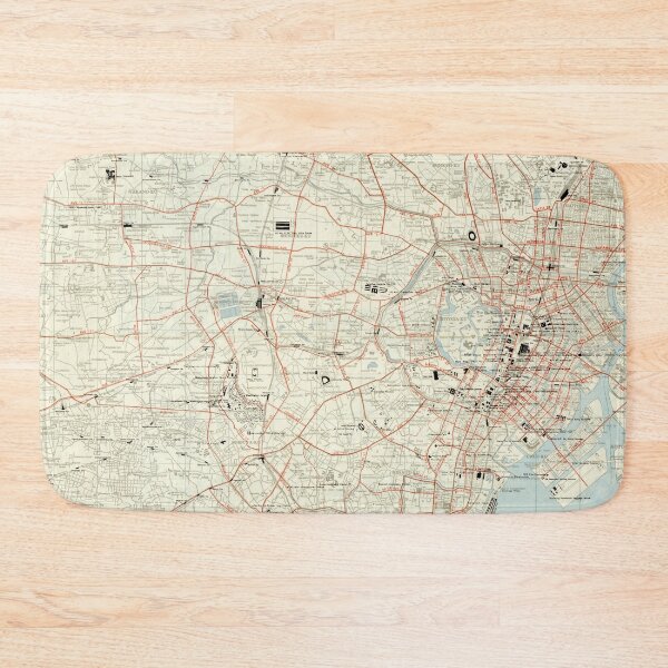 Item preview, Vintage Map of Tokyo Japan (1954) designed and sold by BravuraMedia.