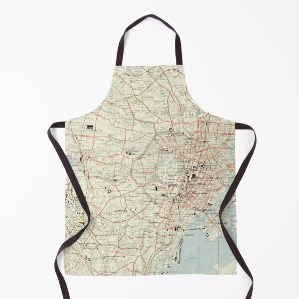 Item preview, Vintage Map of Tokyo Japan (1954) designed and sold by BravuraMedia.
