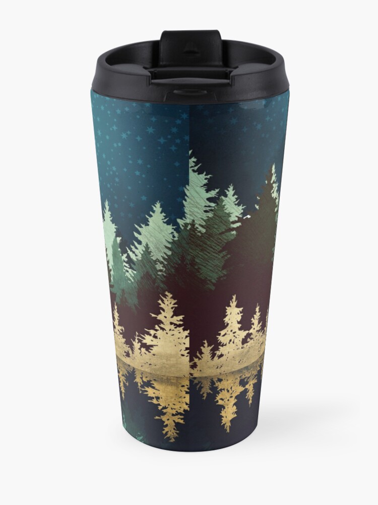 Alternate view of Star Forest Reflection Travel Coffee Mug