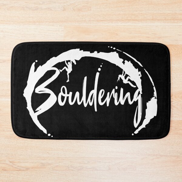 Item preview, Bouldering lettering with boulderer and climber BoulderGeschenk designed and sold by MadandMean.