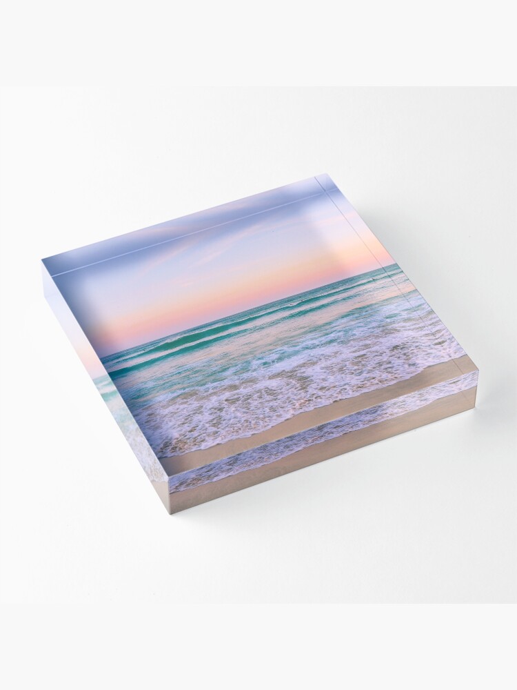 Thumbnail 3 of 5, Acrylic Block, Pink Ocean Sunsets designed and sold by Tasneemmo.