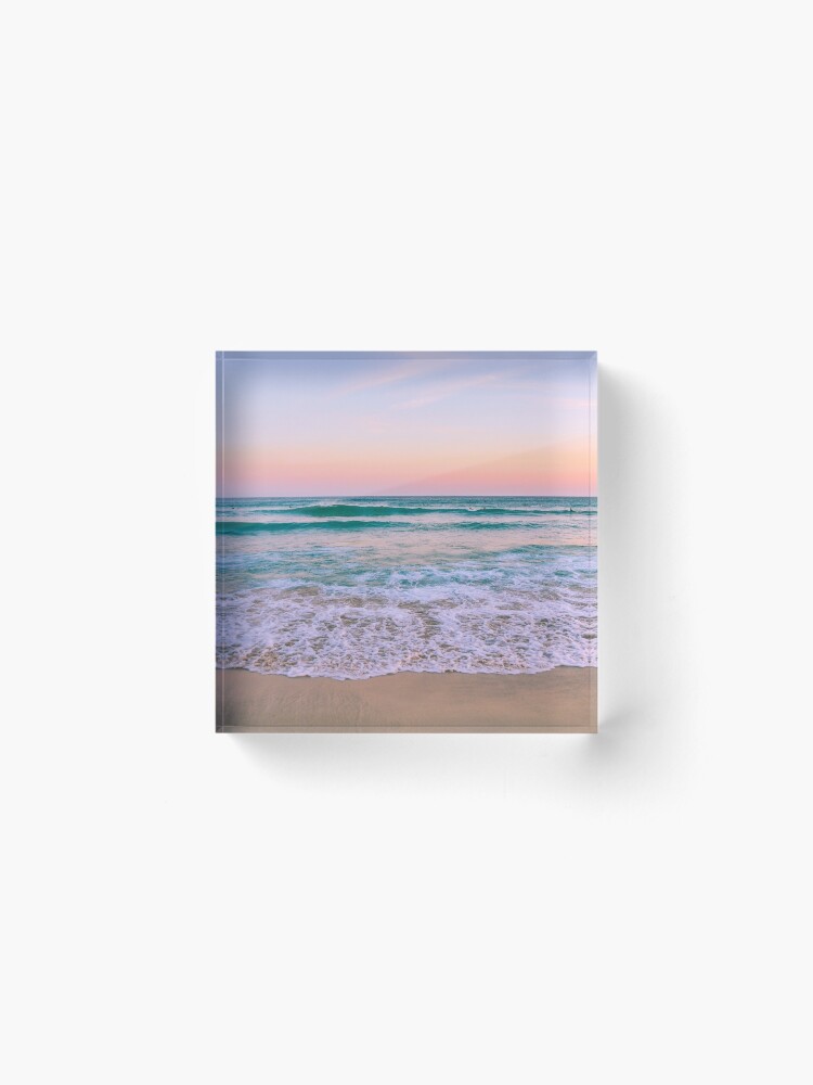 Thumbnail 2 of 5, Acrylic Block, Pink Ocean Sunsets designed and sold by Tasneemmo.
