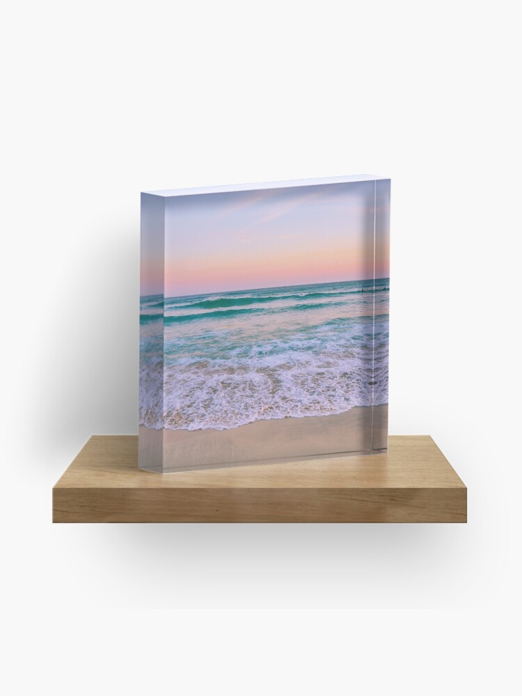 Thumbnail 1 of 5, Acrylic Block, Pink Ocean Sunsets designed and sold by Tasneemmo.