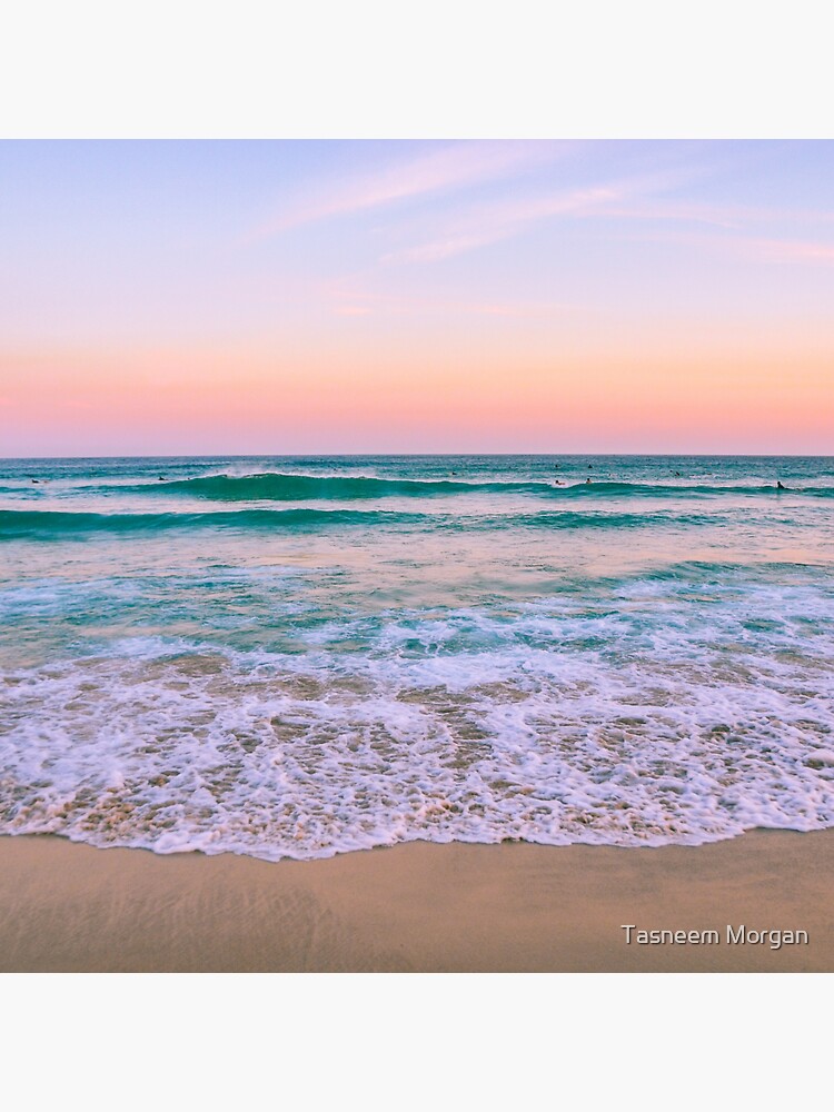 Pink Ocean Wave Sunsets Vinyl