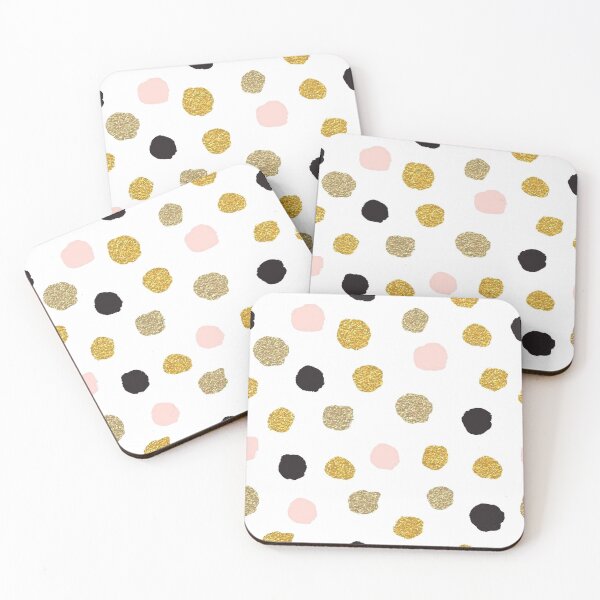 Item preview, Gold, Black & Pink Polka Dot  designed and sold by Danielle555.