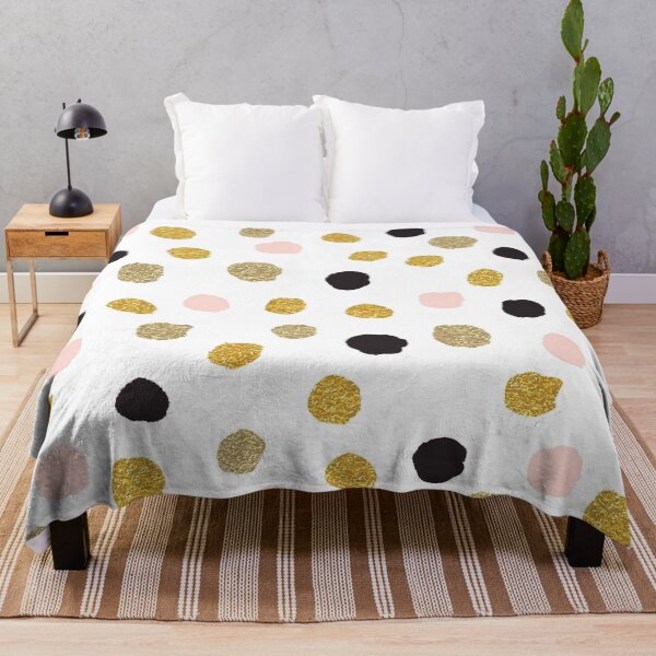 Item preview, Gold, Black & Pink Polka Dot designed and sold by Danielle555.