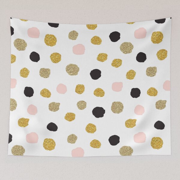 Item preview, Gold, Black & Pink Polka Dot  designed and sold by Danielle555.