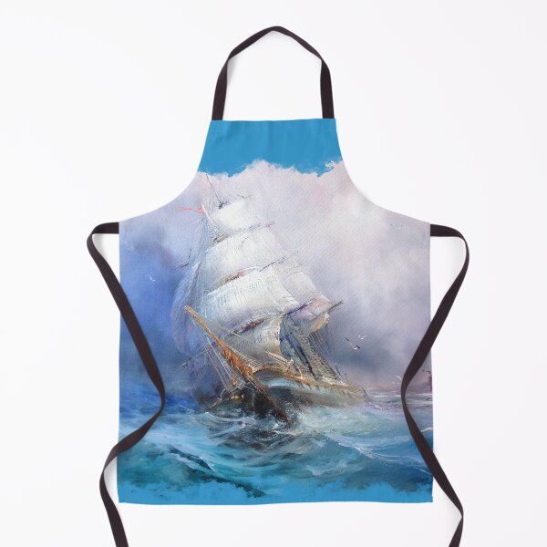 Item preview, Seascape Ship in Strom designed and sold by Ethiyo.