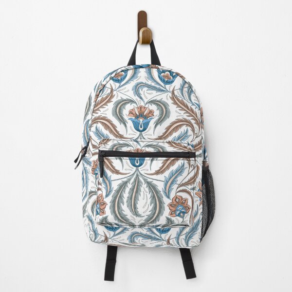 Item preview, Abstract Indian Floral Design Blue and Brown Overlay  designed and sold by Pixelchicken.