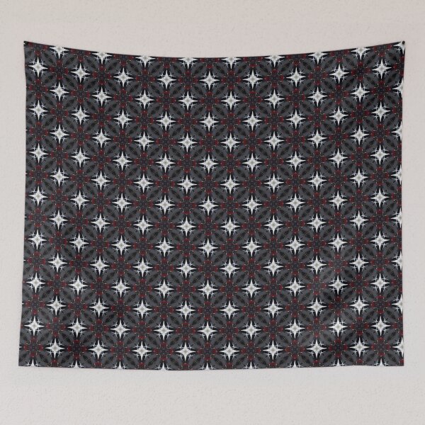 Item preview, Midnight Blue Gray high end multi color tile graphic pattern designed and sold by glitchman2.