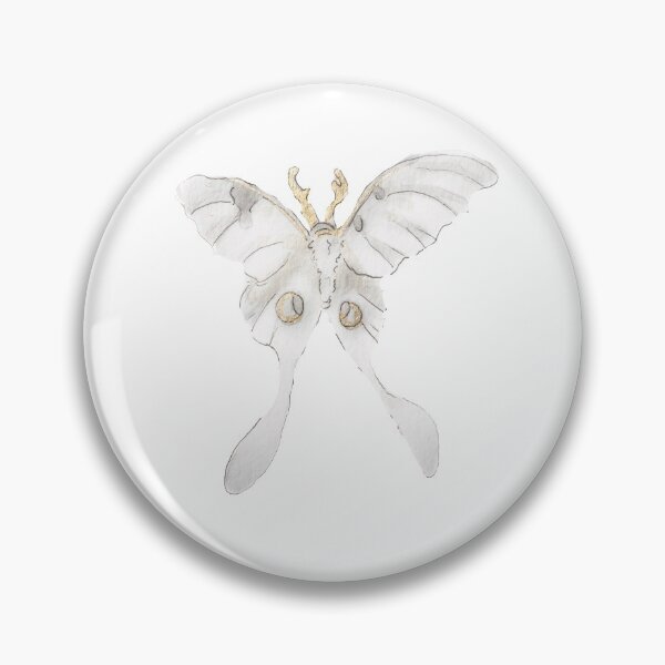 Item preview, Gold Gilded Lunar Moth Illustration in Watercolor designed and sold by Regan Ralston.