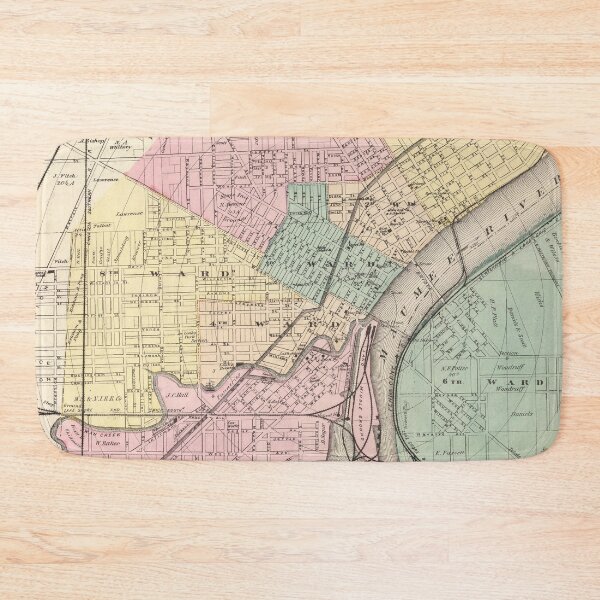 Item preview, Vintage Map of Toledo OH (1872) designed and sold by BravuraMedia.