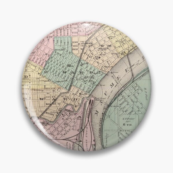 Item preview, Vintage Map of Toledo OH (1872) designed and sold by BravuraMedia.