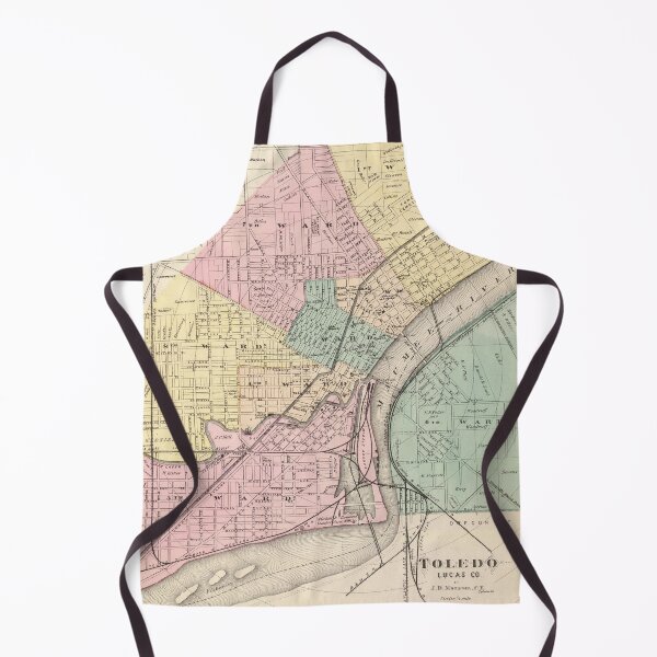 Item preview, Vintage Map of Toledo OH (1872) designed and sold by BravuraMedia.