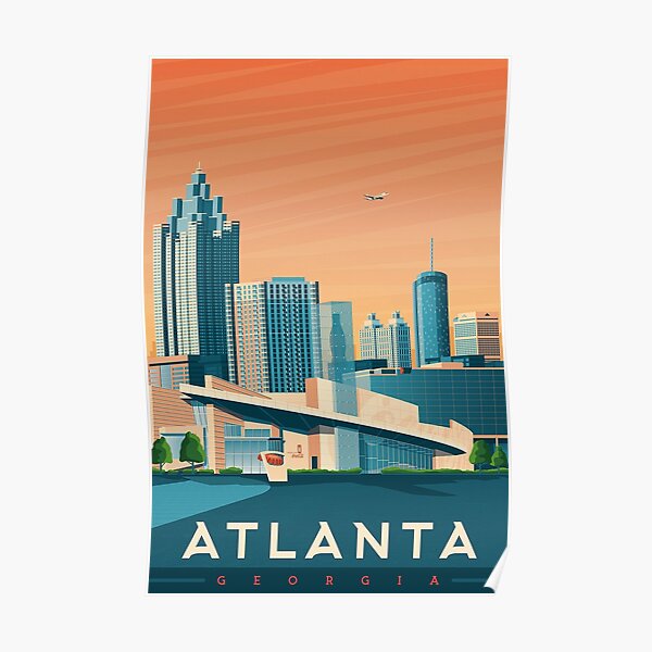 Atlanta Braves SunTrust Park 11 x 17 Minimalist Art Poster