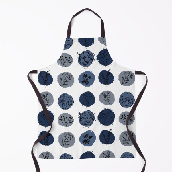 Item preview, Blue Dots and Flowers designed and sold by Jordi-lister.