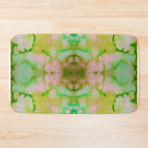 Item preview, Green Pink Monkey Head Batik Fractal Mandala Tie dye pattern V1 designed and sold by blastshmucks.