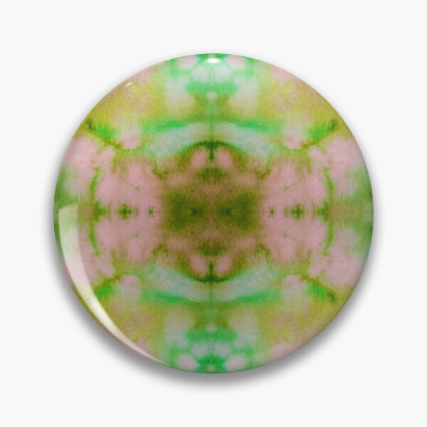 Item preview, Green Pink Monkey Head Batik Fractal Mandala Tie dye pattern V1 designed and sold by blastshmucks.