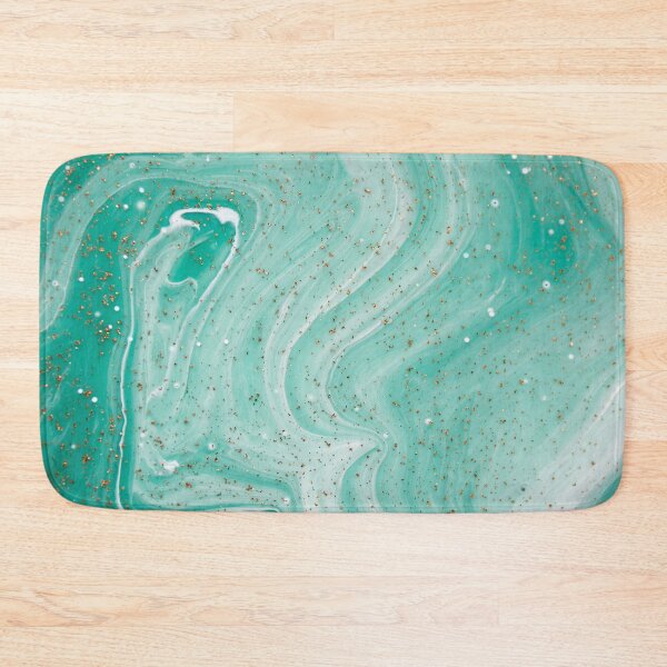 Item preview, White and green minimalist paint texture galaxy designed and sold by BlankaDesigns.