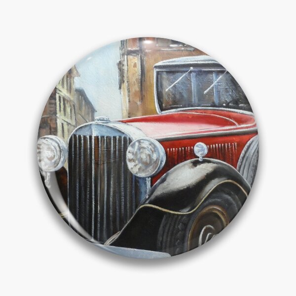 Item preview, Retro Car in Old City Street designed and sold by Ethiyo.