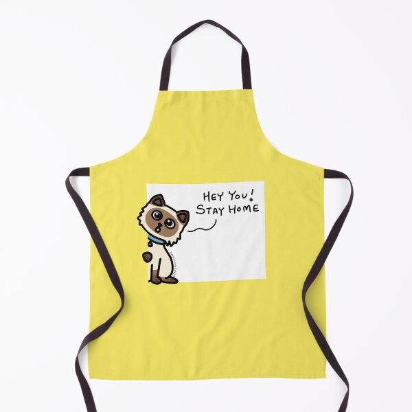 Item preview, Meezer - Birman Cat - Siamese Cat - Himalayan Cat - Stay Home (Yellow) designed and sold by mydoodlesateme.