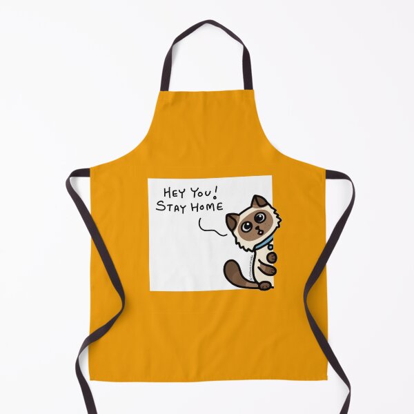 Item preview, Meezer - Birman Cat - Siamese Cat - Himalayan Cat - Stay Home (Orange) designed and sold by mydoodlesateme.