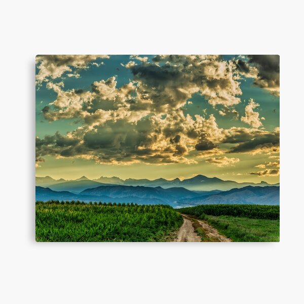 Sunset Over Indian Peaks Canvas Print