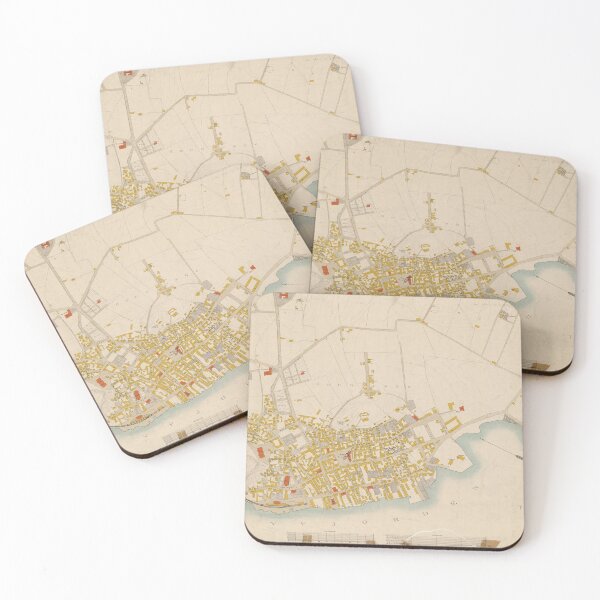 Item preview, Vintage Map of Tonsberg Norway (1883) designed and sold by BravuraMedia.