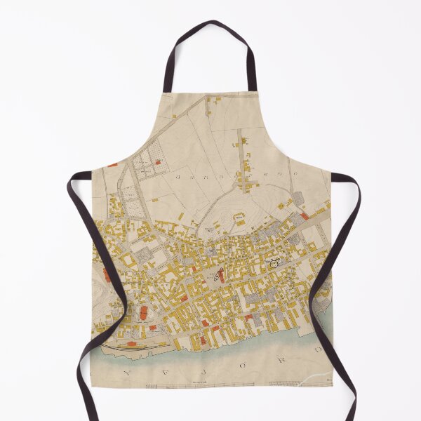 Item preview, Vintage Map of Tonsberg Norway (1883) designed and sold by BravuraMedia.
