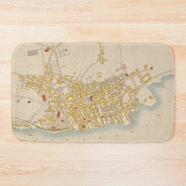 Item preview, Vintage Map of Tonsberg Norway (1883) designed and sold by BravuraMedia.