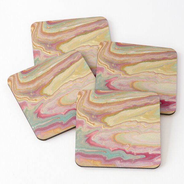 Item preview, Pink and yellow minimalist paint texture galaxy designed and sold by BlankaDesigns.