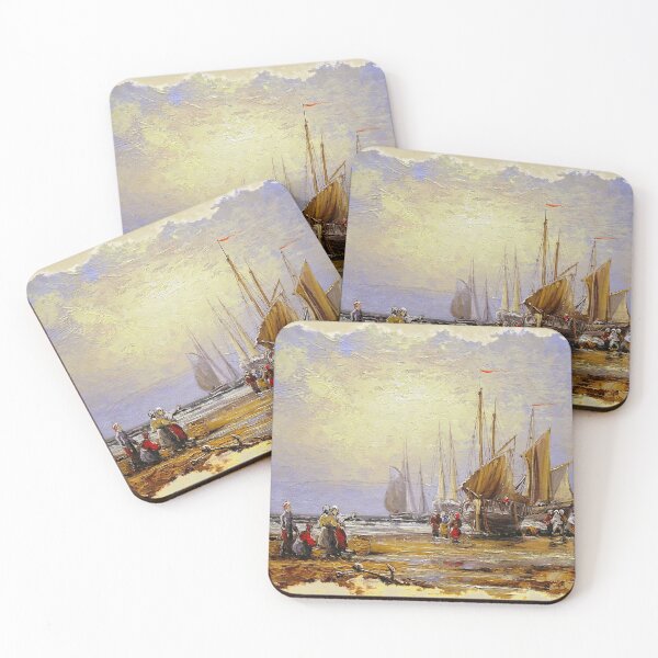 Item preview, Boat at Seashore designed and sold by Ethiyo.
