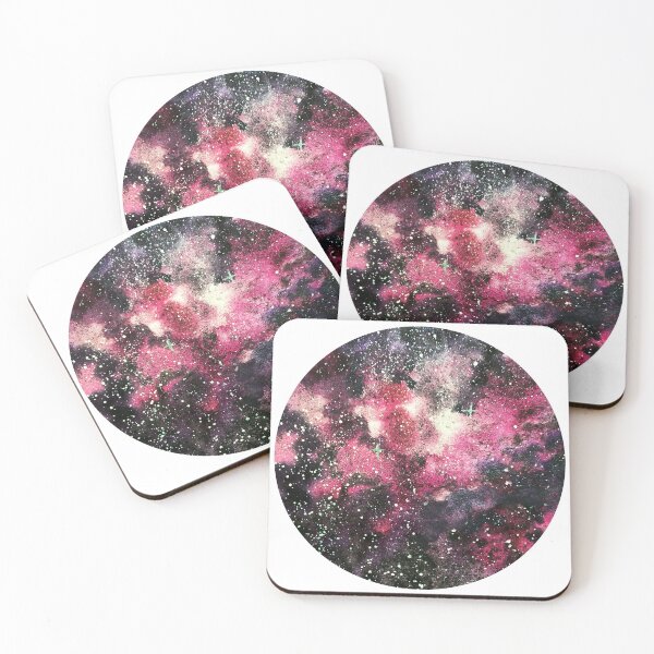 Item preview, Pink and violet galaxy in circle designed and sold by DaryaGeft.
