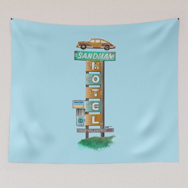 Item preview, Sandman Motel designed and sold by PatArtByKevin.