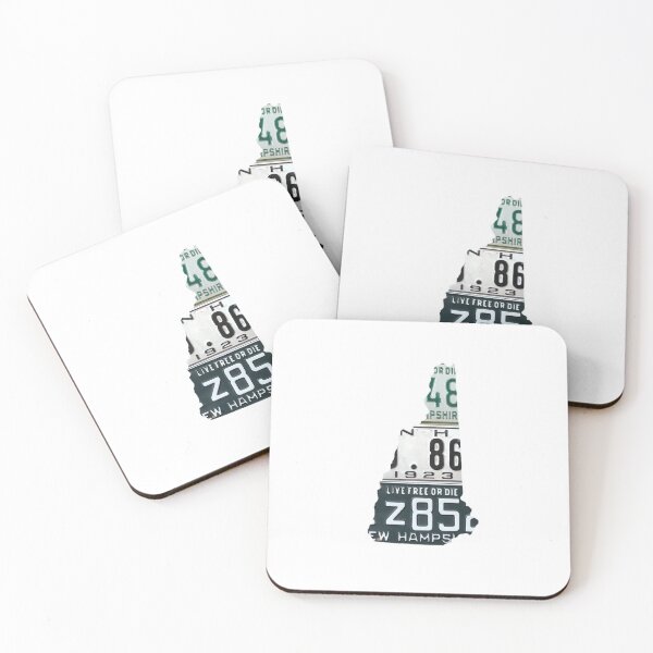 Item preview, Vintage NH license plates in the shape of NH designed and sold by halave.