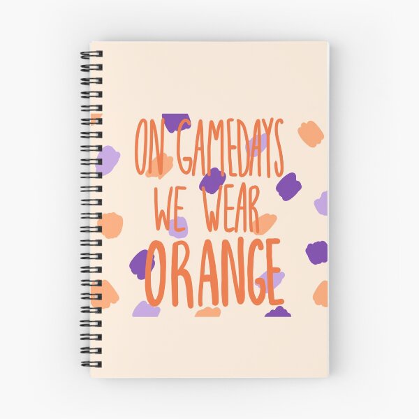 Item preview, On Gamedays We Wear Orange- Dots - Orange and Purple designed and sold by emilees.